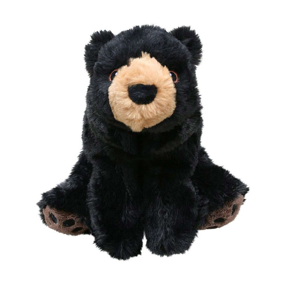 A large soft bear toy for doys with removable squeaker. Black in colour