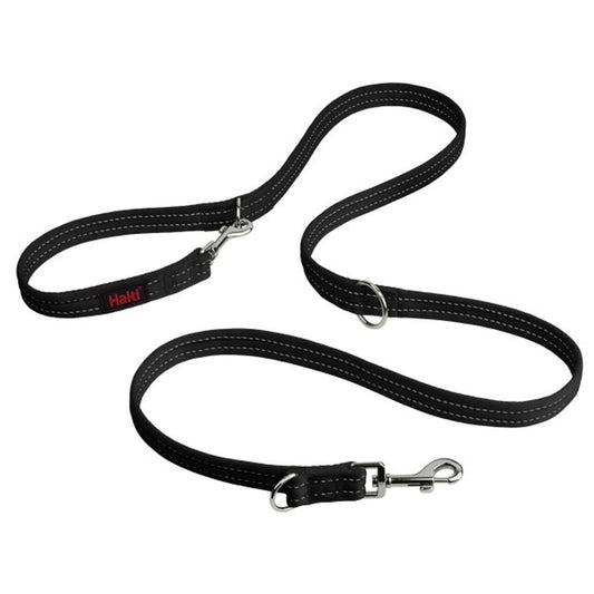 large double ended halti lead in black