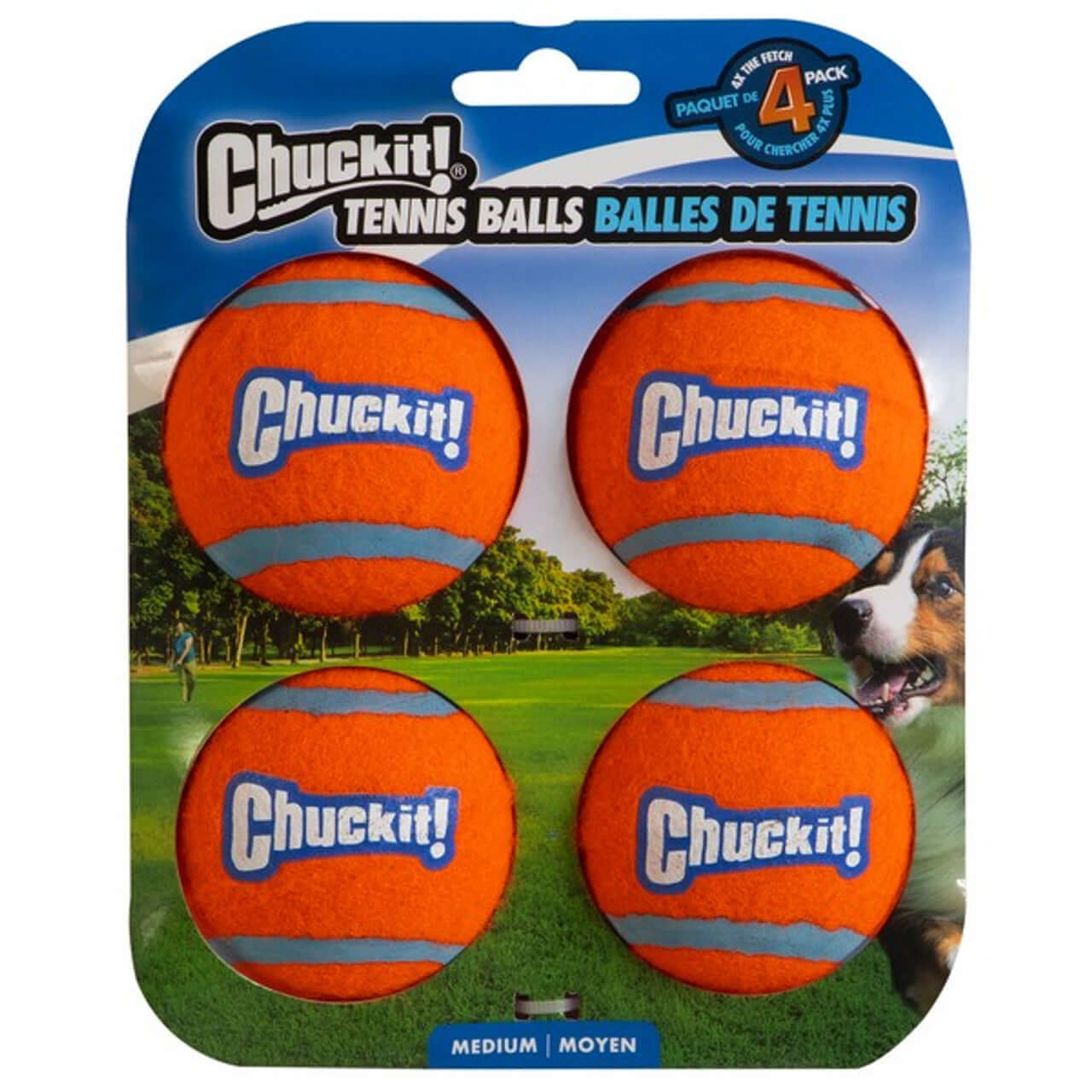 Chuckit! Tennis Balls 4 Pack Medium