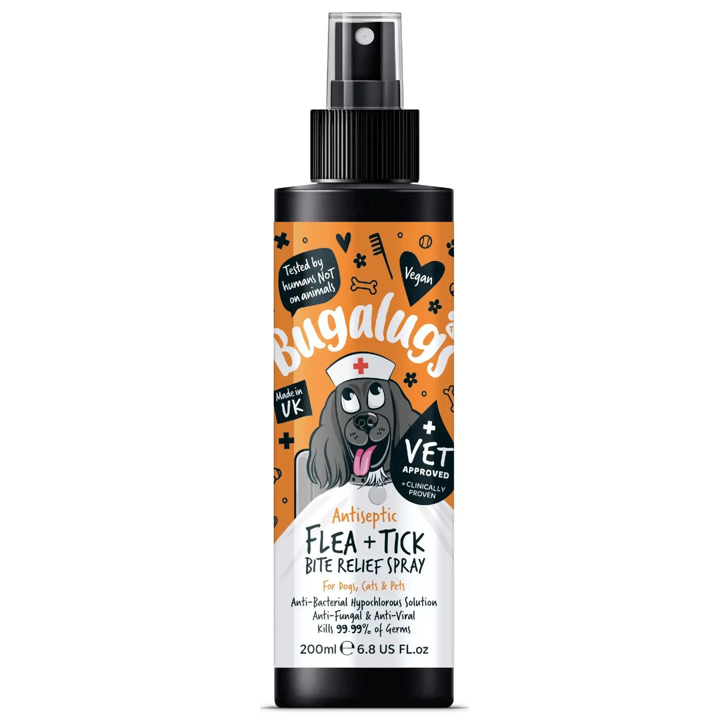 Bugalugs Flea & Tick Bite Relief Spray for Dogs – 200ml