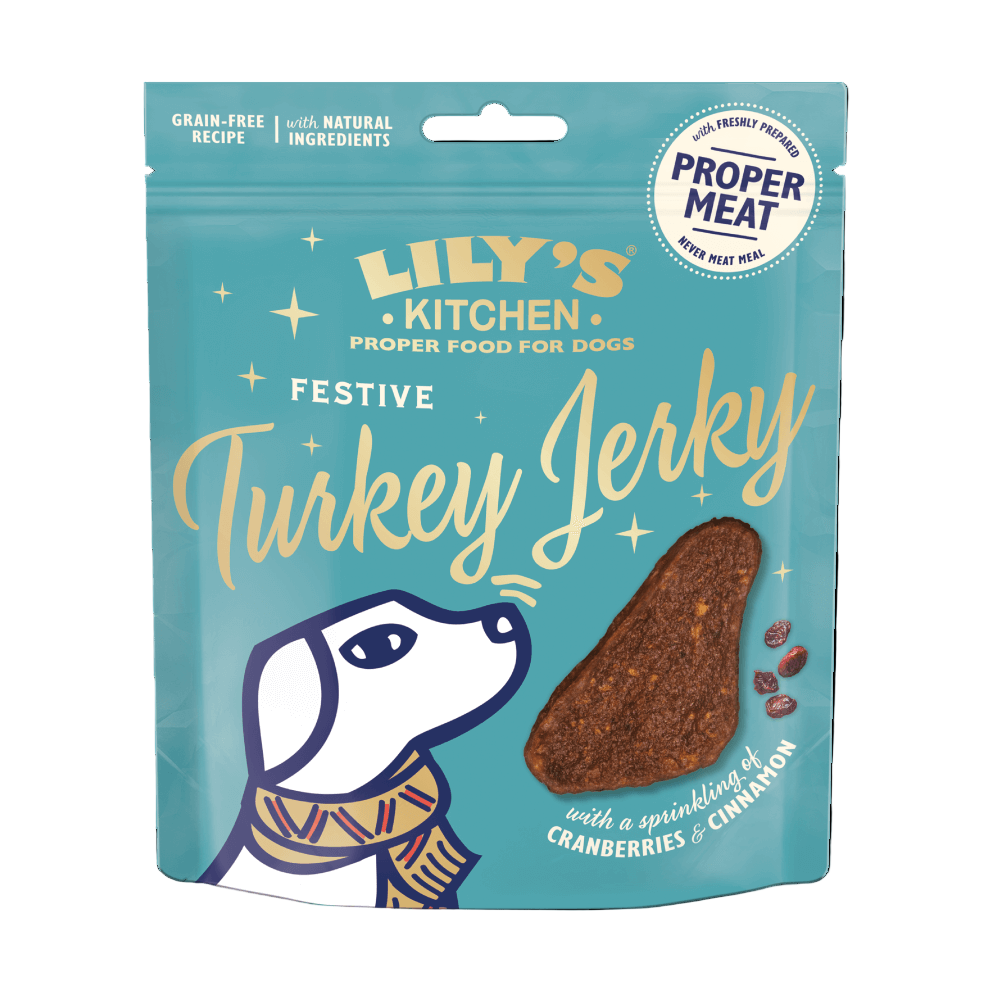 Lily's Kitchen Christmas Festive Turkey Jerky 70g