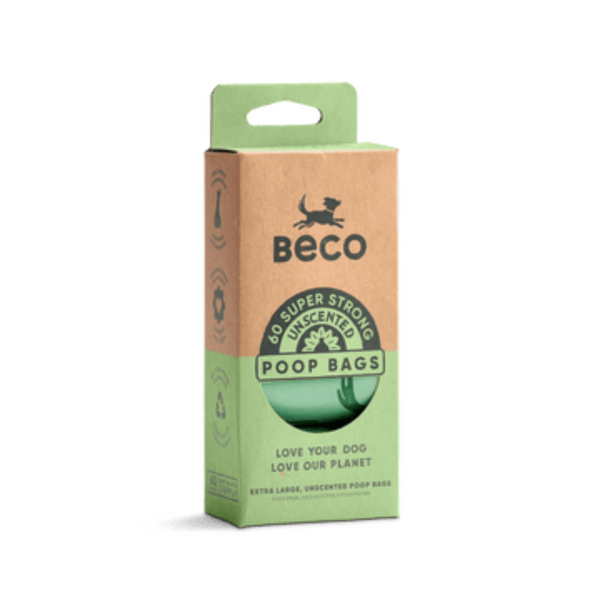 Beco Large Poop Bags Unscented (60 bags)