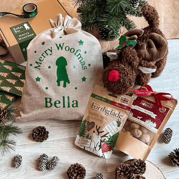 The Personalised Dog Christmas Gift Sack