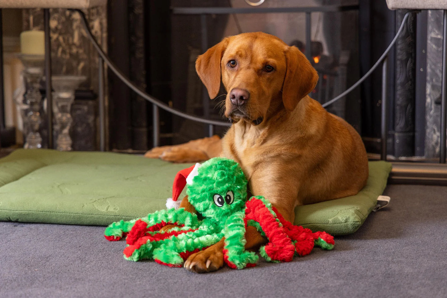Christmas Octopus Dog Toy