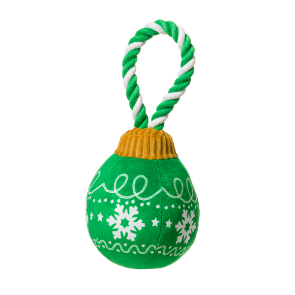 Christmas Bauble Rope Toy - Green