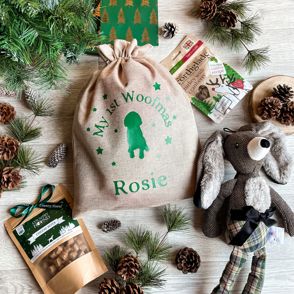The Personalised Puppy Christmas Gift Sack