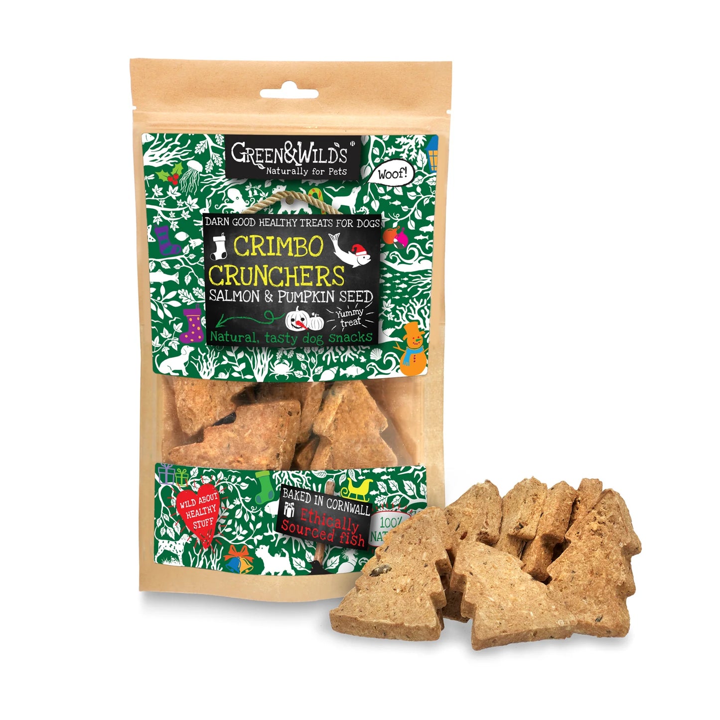 Crimbo Crunchers with Salmon & Pumpkin, 150g
