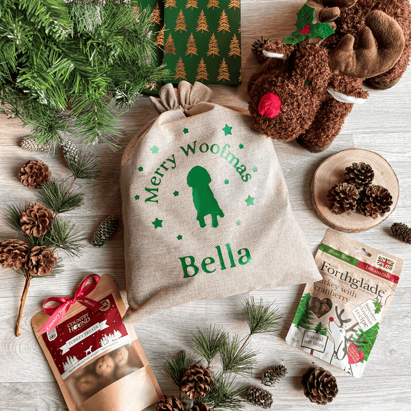 The Personalised Dog Christmas Gift Sack