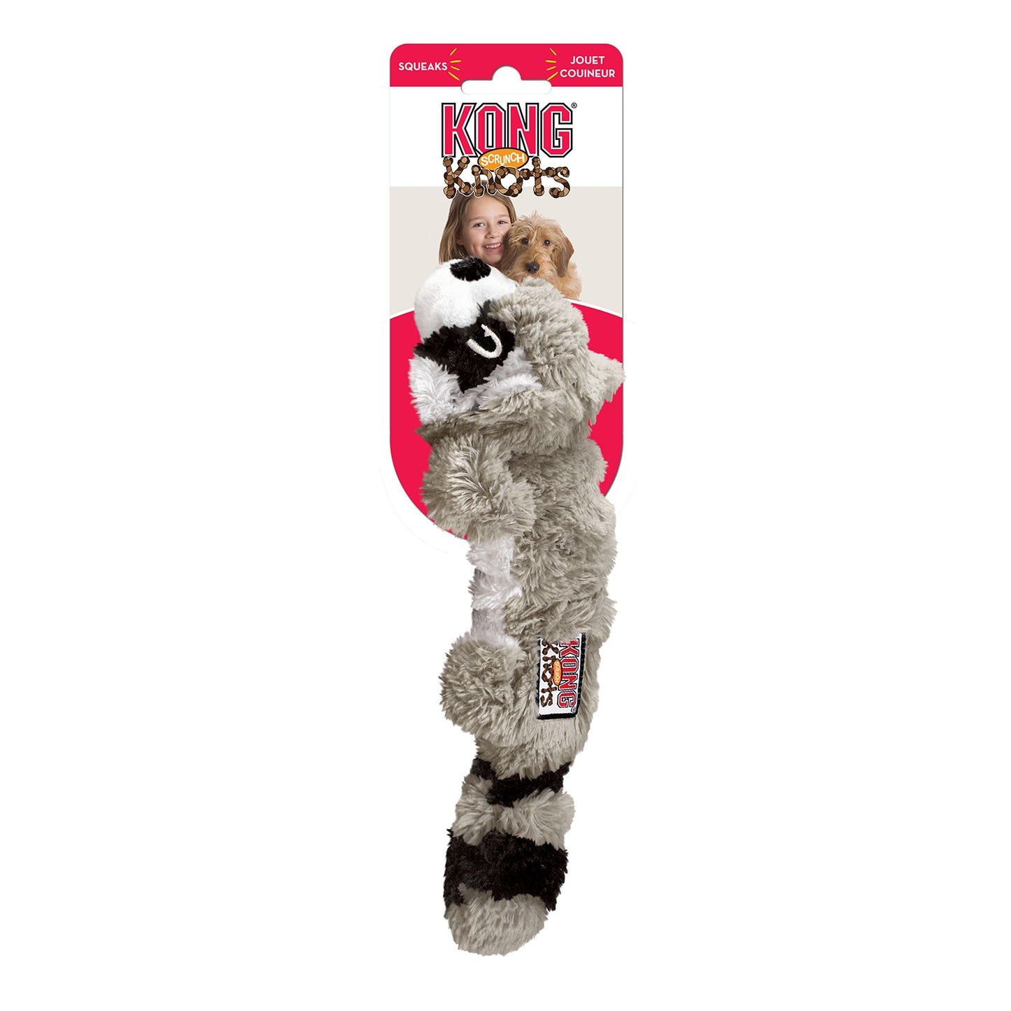Kong Scrunch Knots Racoon Small/Medium