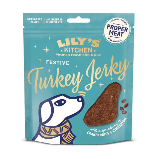 Lily's Kitchen Christmas Festive Turkey Jerky 70g