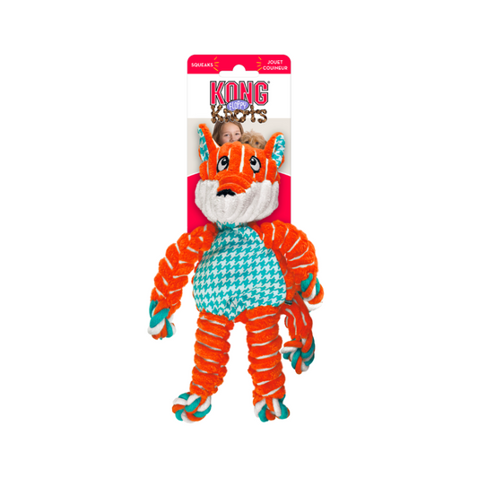 Kong Holiday Floppy Knots Fox S/M