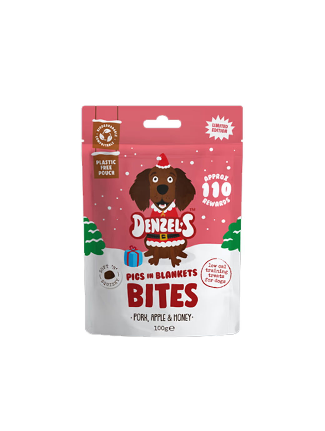 Denzel's Christmas Dog Treats - Grain Free Treats, Advent Calendar, Gingerbread House, Mistletoe Kisses, Crimbo Crackers.