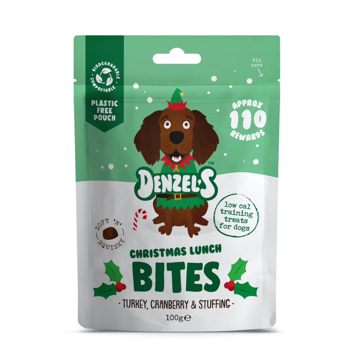 Denzel's Christmas Dog Treats - Grain Free Treats, Advent Calendar, Gingerbread House, Mistletoe Kisses, Crimbo Crackers.