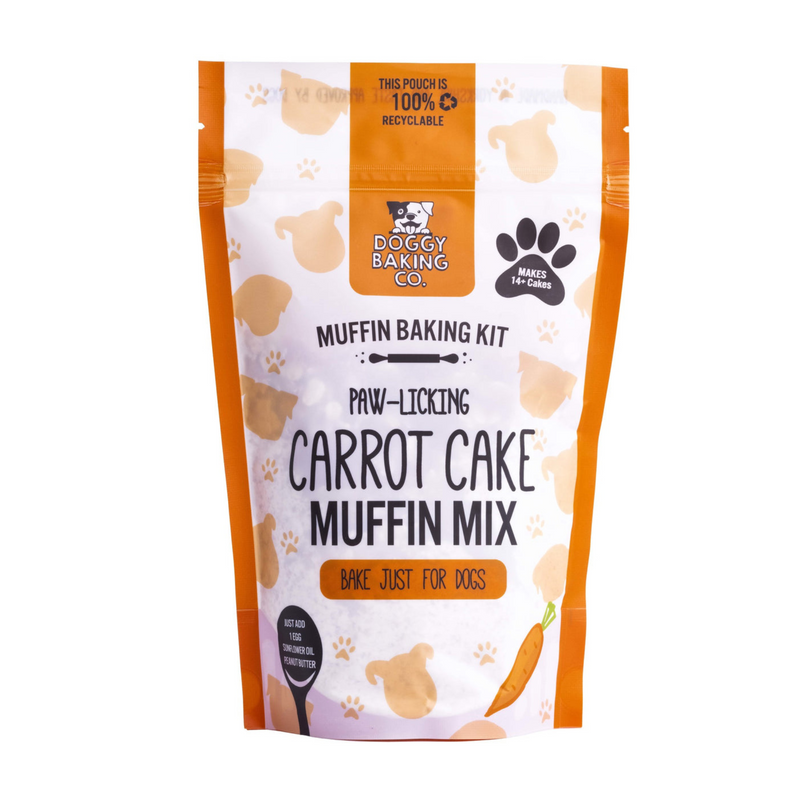 Carrot Cake Muffin Mix Dog Treat Baking Mix in a Pouch
