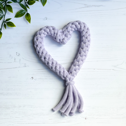 Heart Rope Toy - Lilac