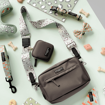 Dog Walking Mocha Bag Bundle - Sage Leopard