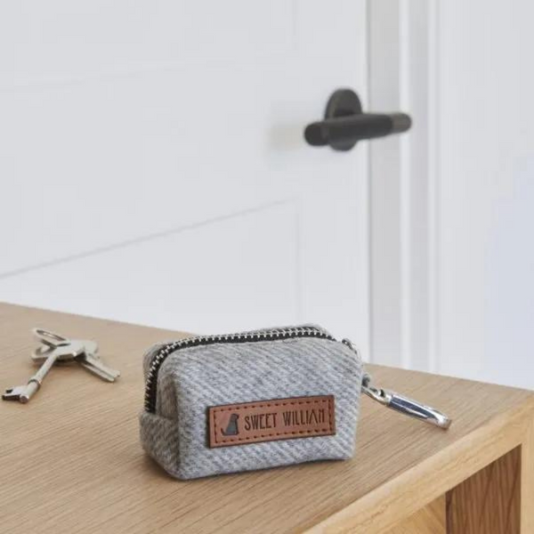 Grey Tweed Poo Bag Holder | Tweed Poo Bag Holder | Bella's Box