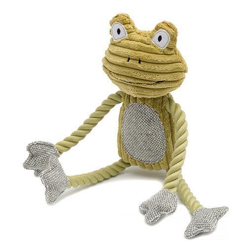 Fredrik Frog Dog Toy | Plush Frog Dog Toy | Bella's Box